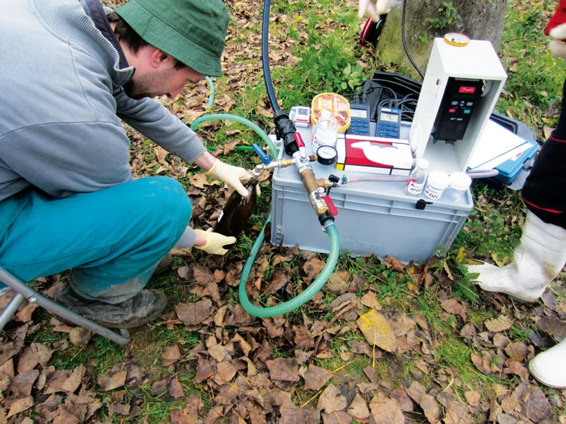 VTEI: Obr. 2. Odběr vzorku