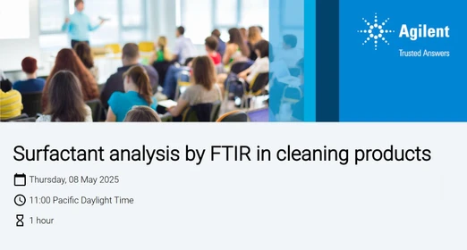 Surfactant analysis by FTIR in cleaning products
