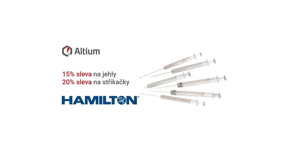 <p><strong>Altium International:</strong> Akční nabídka na stříkačky a jehly HAMILTON</p><p>&nbsp;</p>