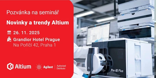 Program semináře Novinky a trendy Altium 2025