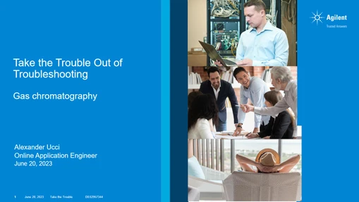 Řešení problémů v plynové chromatografii (Troubleshooting)