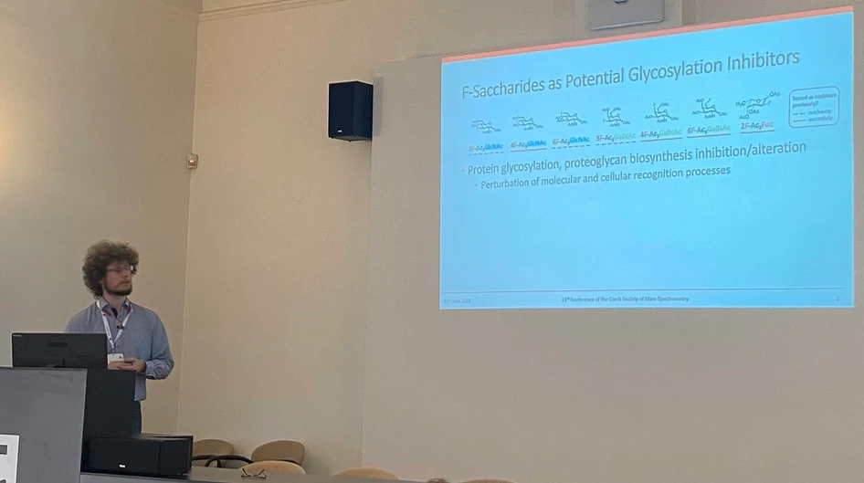 ČSHS: Perturbed N-glycosylation of IgG expressed in HEK293T cells in the presence of fluorinated monosaccharide analogs determined by MS (Tomáš Ječmen)