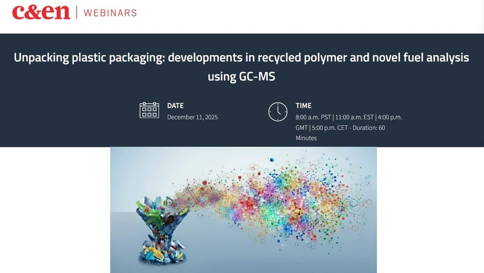 C&EN: Unpacking plastic packaging: developments in recycled polymer and novel fuel analysis using GC-MS