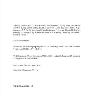 Kvalimetrie 23 - Měření v chemii – Stručný přehled metrologie v chemii