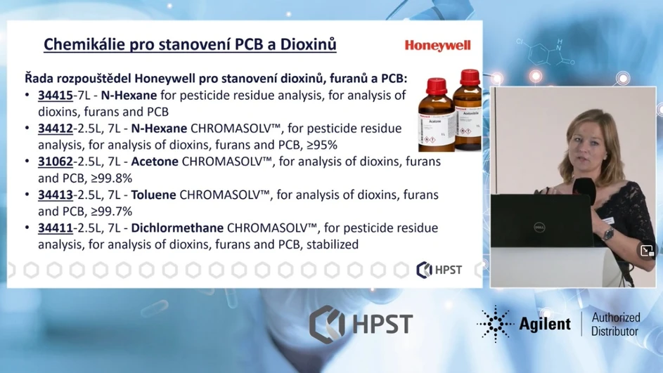 HPST: Chemikálie a rozpouštědla Honeywell pro stanovení PCB a Dioxinů