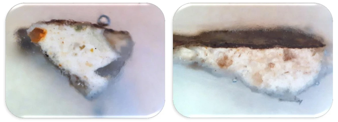 HPST/UPOL: Proteinaceous tempera Sample 1 and Sample 2