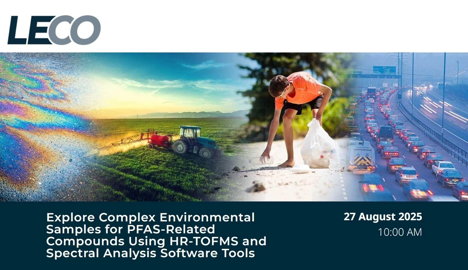 LECO: Explore Complex Environmental Samples for PFAS-Related Compounds Using HR-TOFMS and Spectral Analysis Software Tools