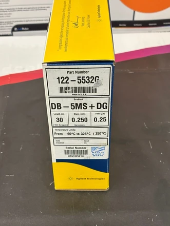 Agilent J&W DB-5ms GC kolona, 30 m, 0.25 mm, 0.25 µm, DuraGuard, 10 m, 122-5532G (Testováno)