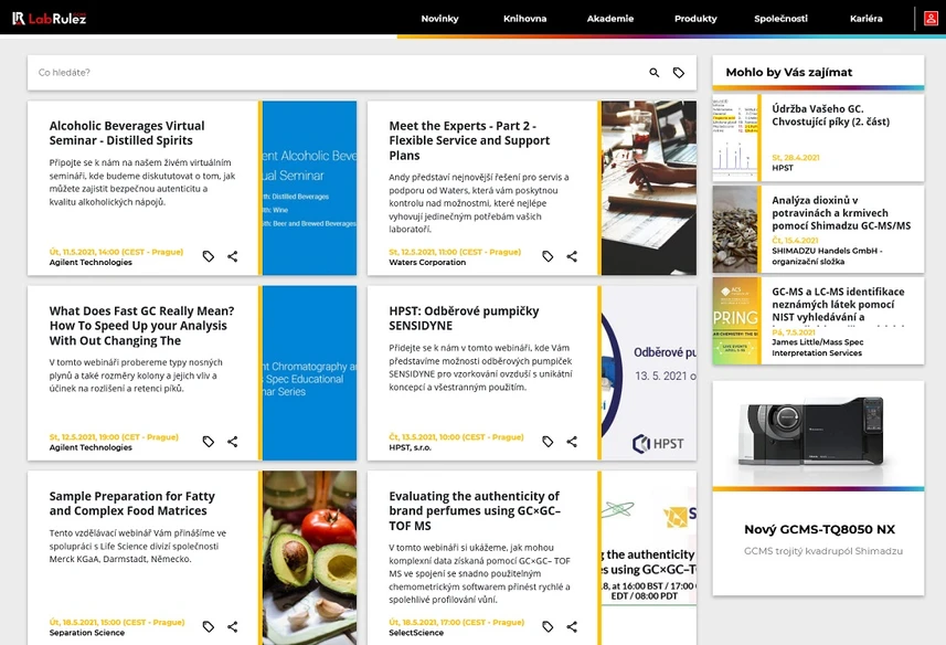 <p>LabRulez: GC a GCMS webináře 19. - 20. týden</p>
