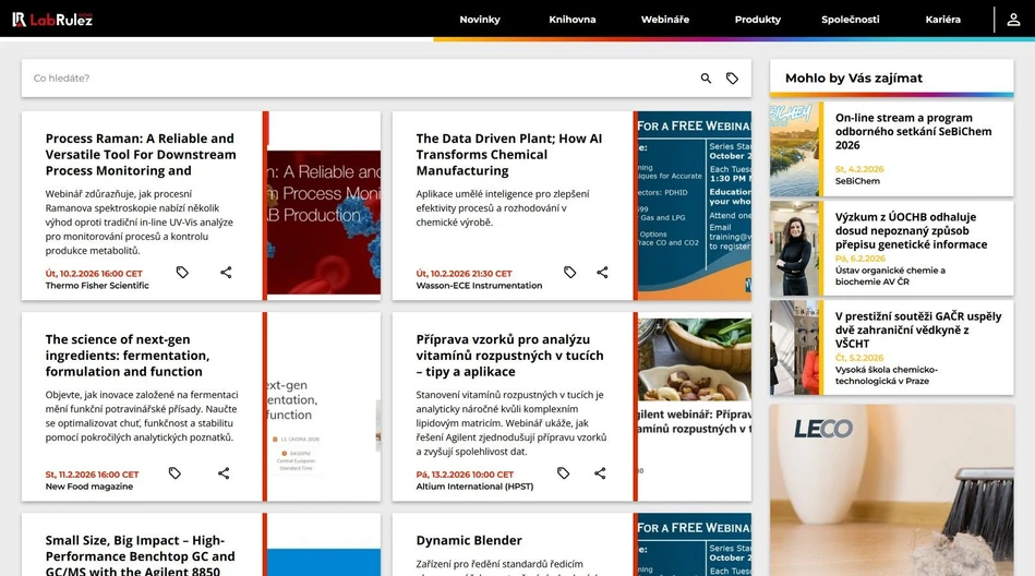 <p>LabRulez: Webináře LabRulezGCMS týden 07/2026</p>