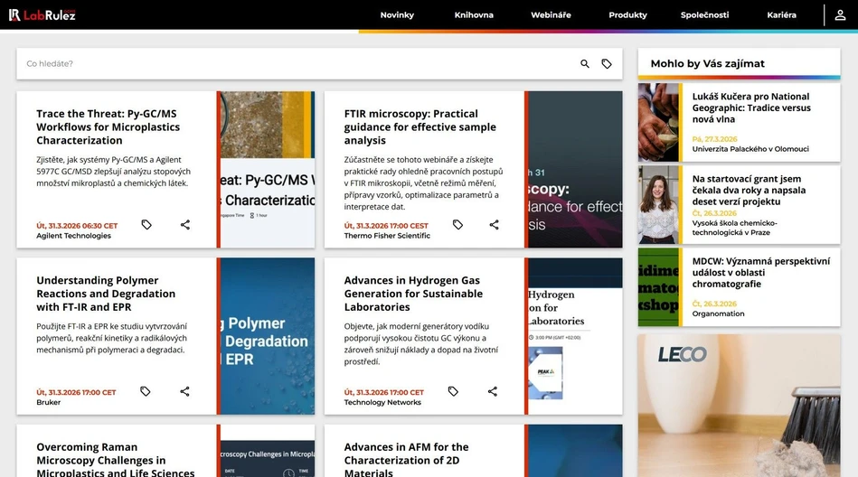 <p>LabRulez: Webináře LabRulezGCMS týden 14/2026</p>