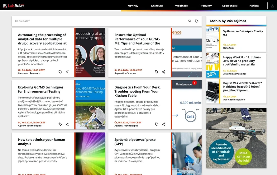 <p>LabRulez: Webináře LabRulezGCMS týden 15/2024</p>
