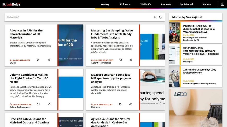 <p>LabRulez: Webináře LabRulezGCMS týden 15/2026</p>