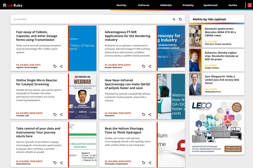 <p>LabRulez: Webináře LabRulezGCMS týden 23-24/2023</p>
