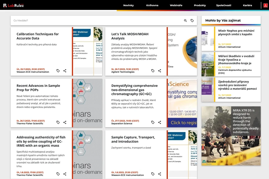 <p>LabRulez: Webináře LabRulezGCMS týden 30/2023</p>
