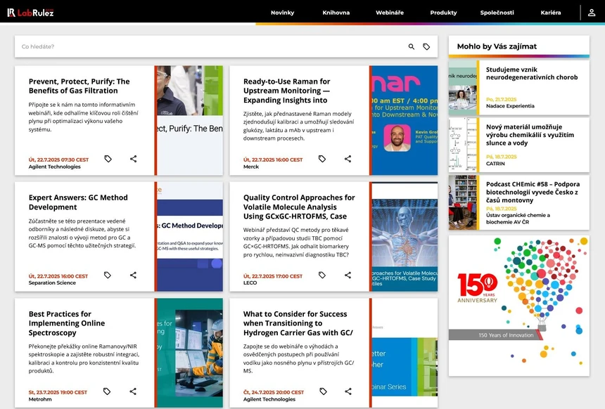 <p>LabRulez: Webináře LabRulezGCMS týden 30/2025</p>