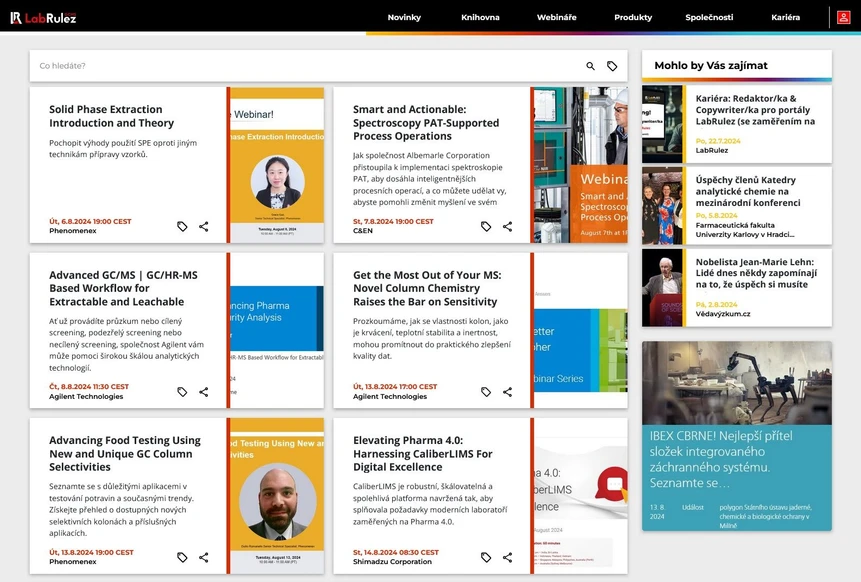<p>LabRulez: Webináře LabRulezGCMS týden 32-33/2024</p>
