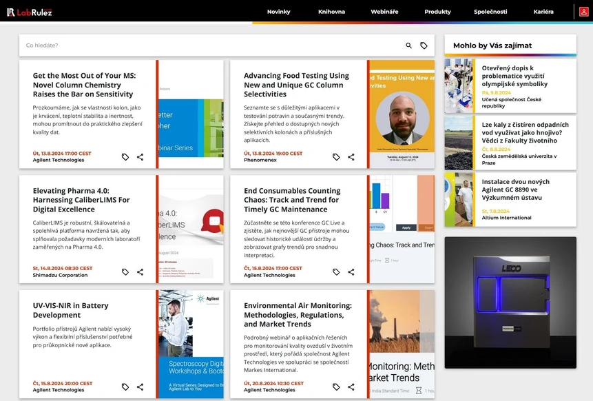 <p>LabRulez: Webináře LabRulezGCMS týden 33-34/2024</p>
