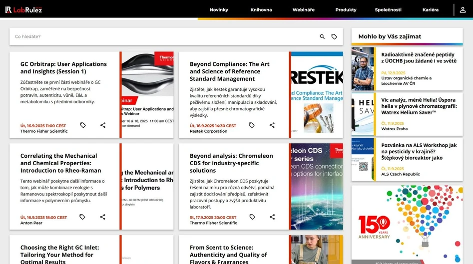 <p>LabRulez: Webináře LabRulezGCMS týden 38/2025</p>