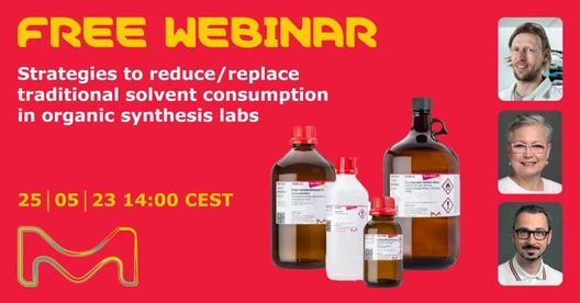 Strategies to reduce/replace traditional solvent consumption in organic synthesis labs