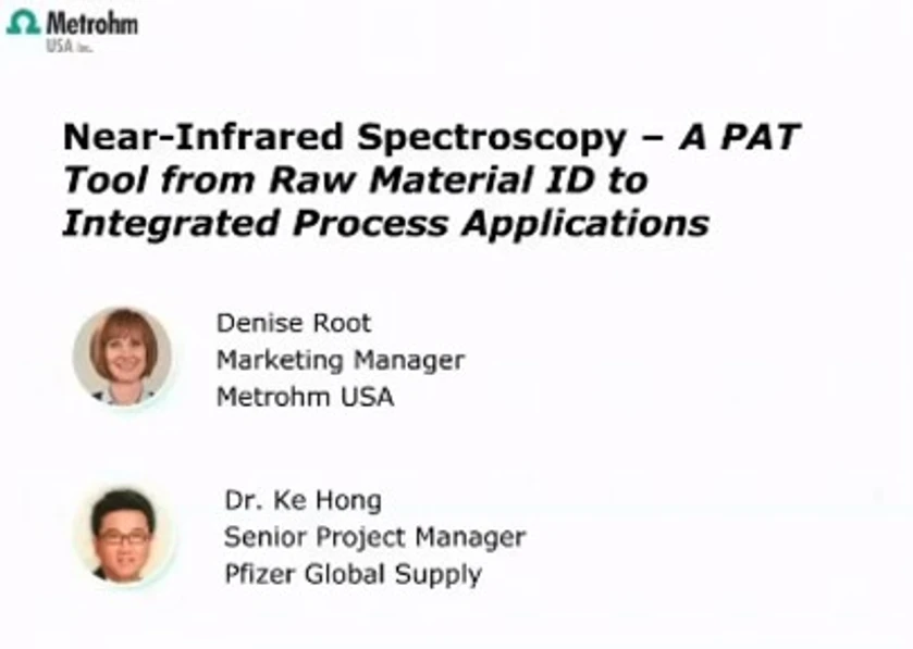 Metrohm: NIRS as a PAT tool