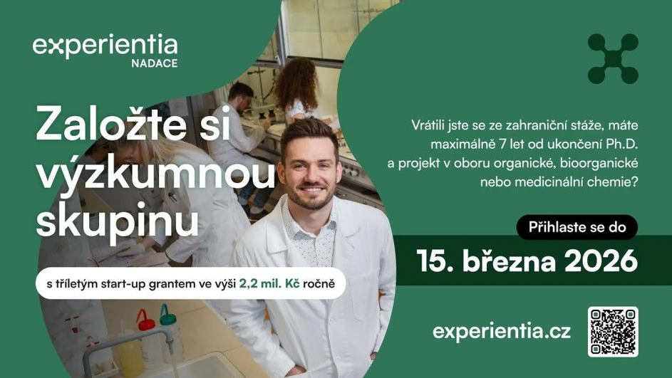 Nadace Experientia: Vyhlašujeme další ročník soutěže o start-up grant, nově ve výši 9 milionů korun