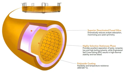 Phenomenex Zebron ZB-624plus GC kolony