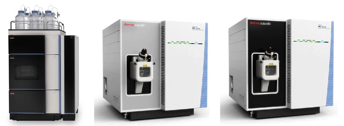 Pragolab: Obr. 1: LCMS aparatury Thermo Scientific na bázi trojitých kvadrupólů s označením Medical Devices (MD) pro In Vitro Diagnostiku (IVD)