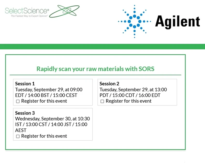 SelectScience: Rapidly scan your raw materials with SORS