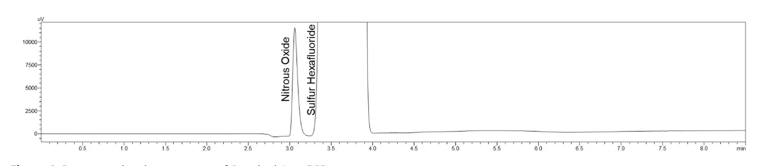 Shimadzu: Chromatogram Standardu 1 na kanále ECD