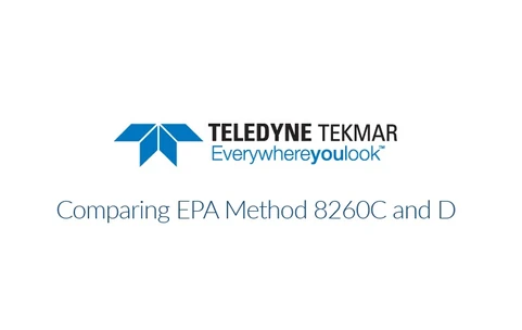 Comparing EPA Method 8260C and D