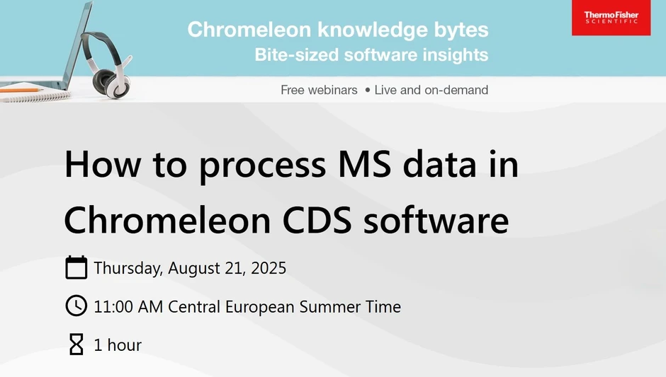 Thermo Fisher Scientific: How to process MS data in Chromeleon CDS software