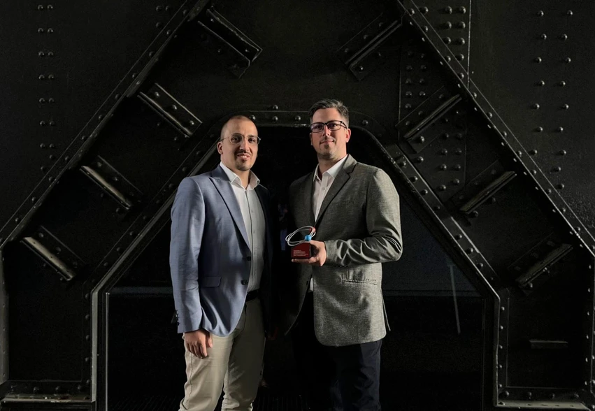 VUT/Archiv společnosti Lightigo: Složení povrchu Měsíce prozkoumá přístroj z brněnského startupu Lightigo Space - Zakladatelé Lightigo Space Pavel Pořízka a Marek Rozehnal