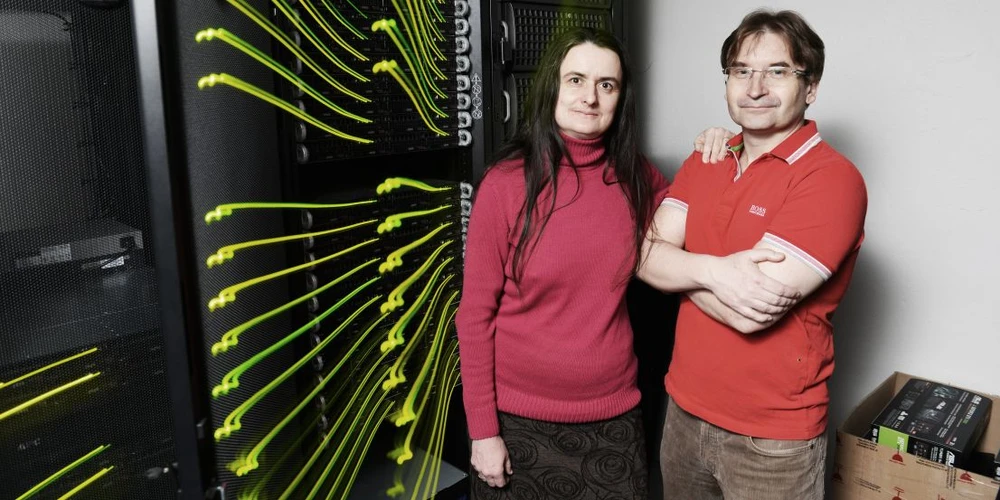 <p>Universitas/Tino Kratochvíl: Biochemik Jiří Šponer s manželkou Judit E. Šponer, s níž na několika výzkumných projektech spolupracuje.</p>
