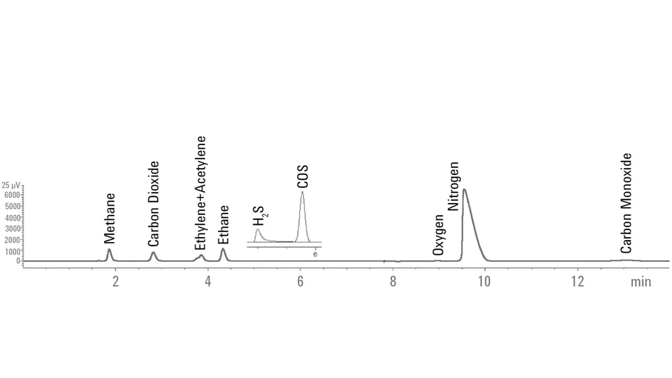 Obrázek 4: Analýza H2S a COS